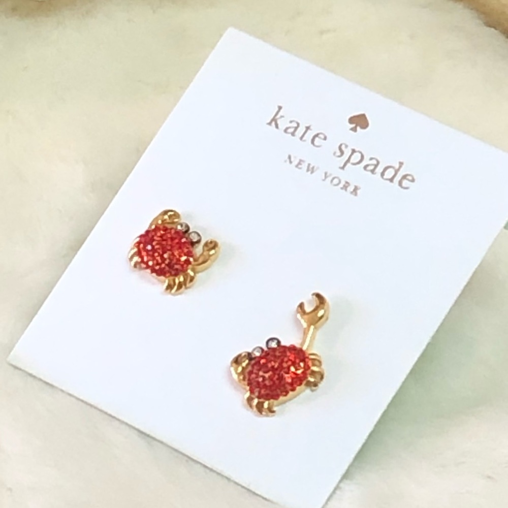 NEW KATE SPADE ♠️  SHORE THING CRAB EARRINGS - Picture 4 of 5